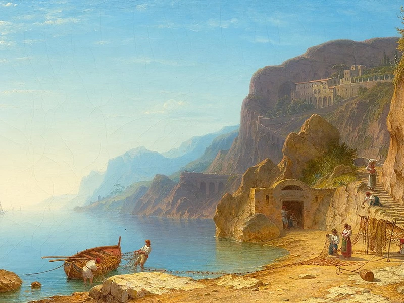 1811-Carl Morgenstern - Convento dei Cappuccini vicino ad Amalfi (1843)